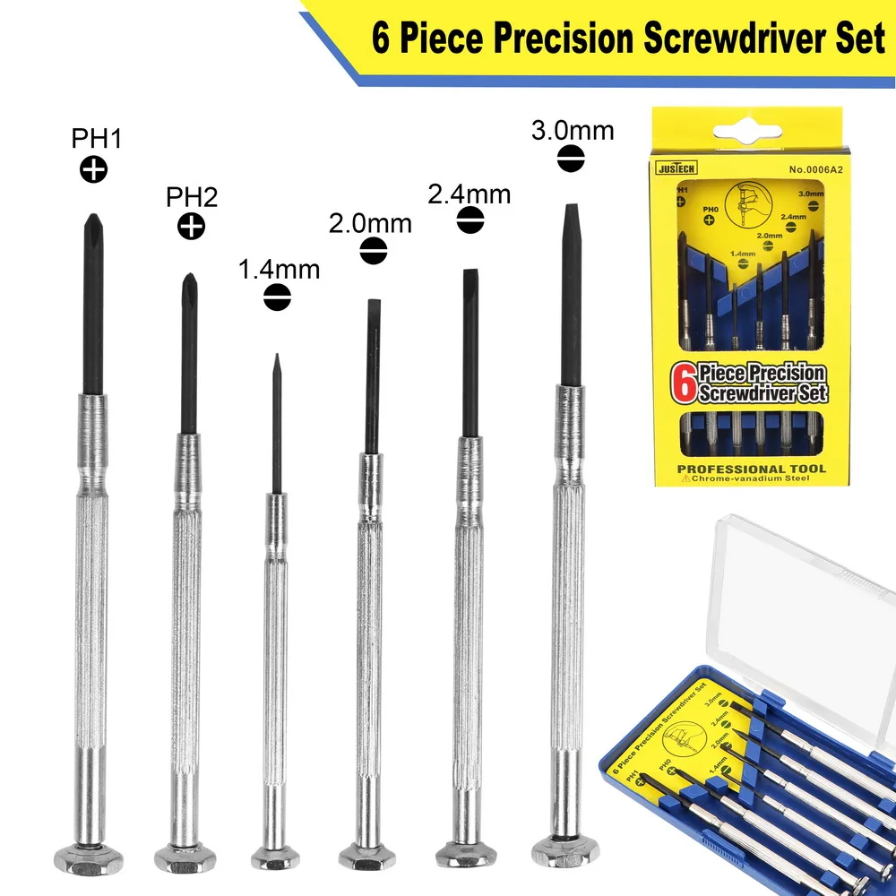 6 шт./компл. многофункциональные шлицевые сверла Phillips, маленький Набор отверток для точных часов, очков, компьютера 
6 шт./компл. многофункциональные шлицевые сверла Phillips, маленький Набор отверток для точных часов, очков, компьютера