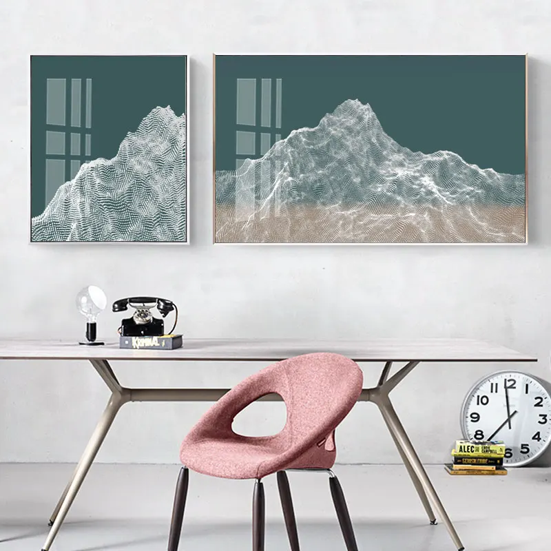 Abstract Green Mountains Picture Wall Art Poster and Print Canvas Painting Living Room Bedroom Office Nordic Home Decoration 
Abstract Green Mountains Picture Wall Art Poster and Print Canvas Painting Living Room Bedroom Office Nordic Home Decoration