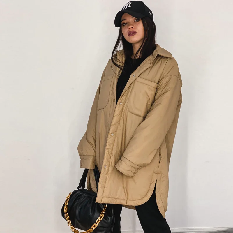 2021 Oversize Warm Cotton Autumn Winter Jacket Coat Women Vintage Green Long Overcoats Female Loose Solid Light Parka Outwear
2021 Oversize Warm Cotton Autumn Winter Jacket Coat Women Vintage Green Long Overcoats Female Loose Solid Light Parka Outwear
