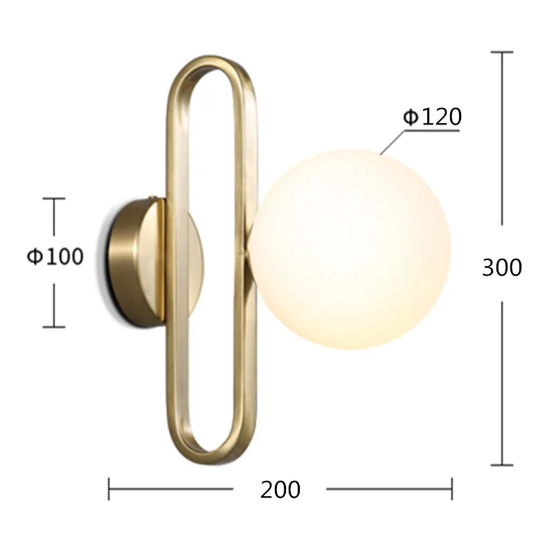 Nordic Glass Ball Bedside Wall Lamp Fashion Retro Brass Molecule Design Kitchen Foyer Study Decorative Led Indoor Lighting
Nordic Glass Ball Bedside Wall Lamp Fashion Retro Brass Molecule Design Kitchen Foyer Study Decorative Led Indoor Lighting