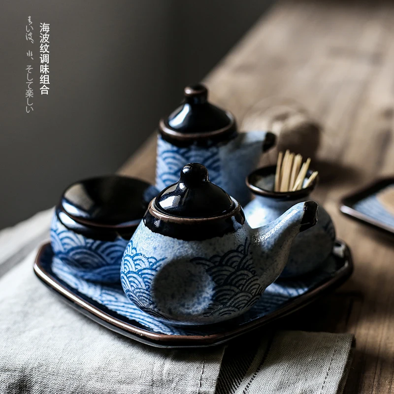 Household kitchen supplies salt shaker/Ceramics seasoning jar olive oil bottle sugar bowl kitchen seasoning tools
Household kitchen supplies salt shaker/Ceramics seasoning jar olive oil bottle sugar bowl kitchen seasoning tools