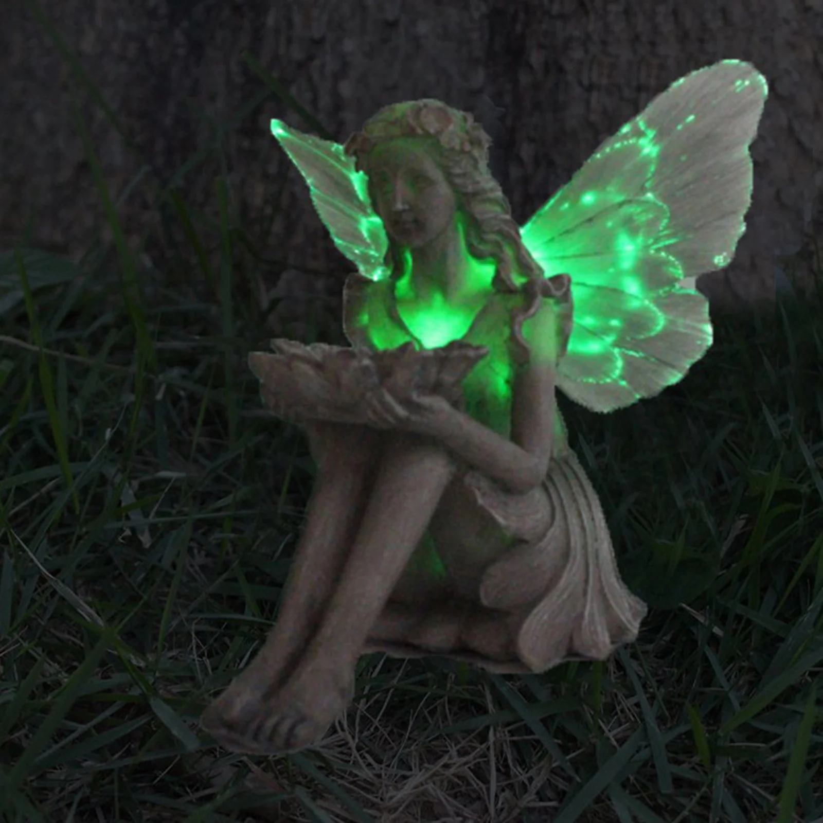 Flower Fairy Statue Solar Light Ornament Outdoor Courtyard Garden Decoration Resin Angel Figure Sculpture Micro Landscape Decor
Flower Fairy Statue Solar Light Ornament Outdoor Courtyard Garden Decoration Resin Angel Figure Sculpture Micro Landscape Decor