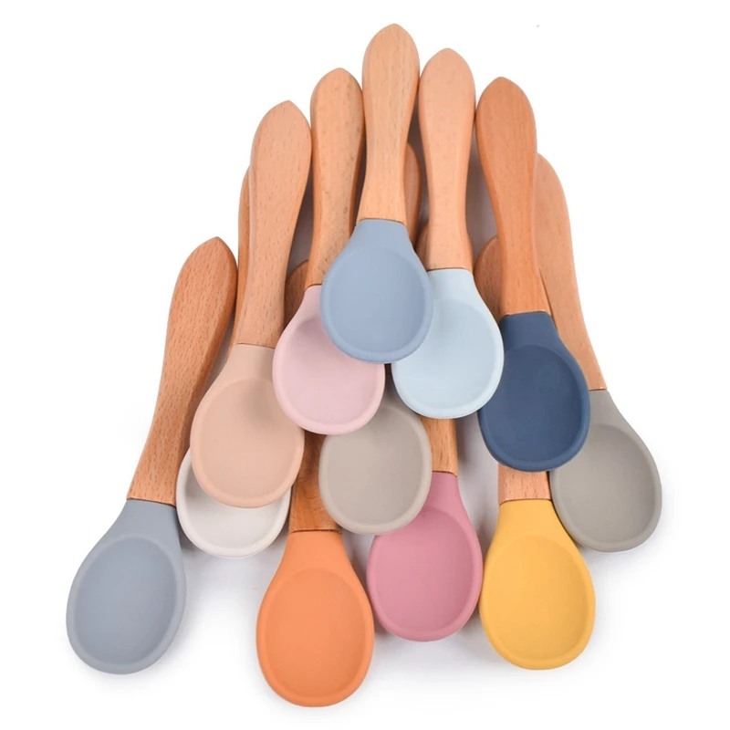 2pc Baby Silicone Spoon Feeding Set Kid Dishes Toddlers Infant Feeding Accessories Spoon Silicone Tableware Children's Goods 
2pc Baby Silicone Spoon Feeding Set Kid Dishes Toddlers Infant Feeding Accessories Spoon Silicone Tableware Children's Goods