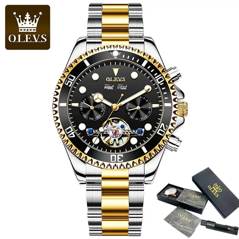 OLEVS Luxury Men Watch Original Top Brand Green Waterproof Mechanical Sports Stainless Steel Wristwatch Reloj Hombre Reloj
OLEVS Luxury Men Watch Original Top Brand Green Waterproof Mechanical Sports Stainless Steel Wristwatch Reloj Hombre Reloj