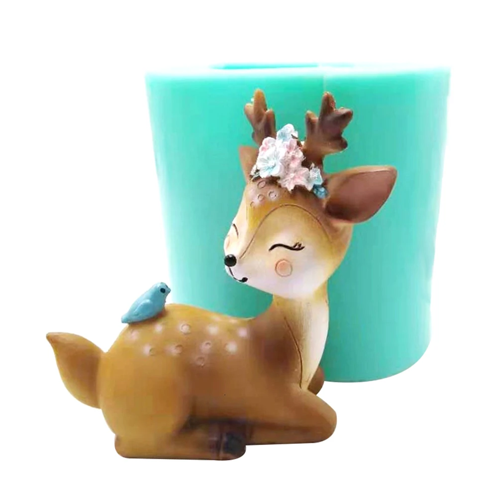 Sika Deer Silicone Mold For Cake Candle Decoration Handmade 3D Animal Chocolate Figures Silicone Form Moulds
Sika Deer Silicone Mold For Cake Candle Decoration Handmade 3D Animal Chocolate Figures Silicone Form Moulds