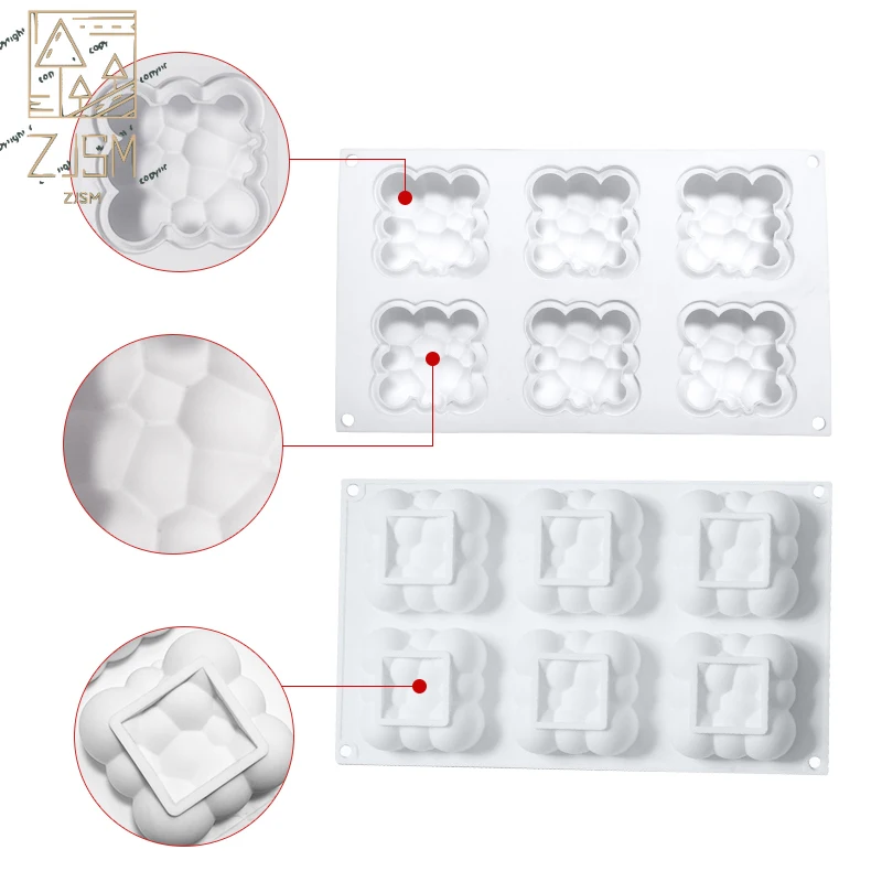 6 Hole Cloud Silicone Cake Mold For Baking Mousse Chocolate Sponge Moulds Pans Cake Decorating Tools accessories Moule 
6 Hole Cloud Silicone Cake Mold For Baking Mousse Chocolate Sponge Moulds Pans Cake Decorating Tools accessories Moule