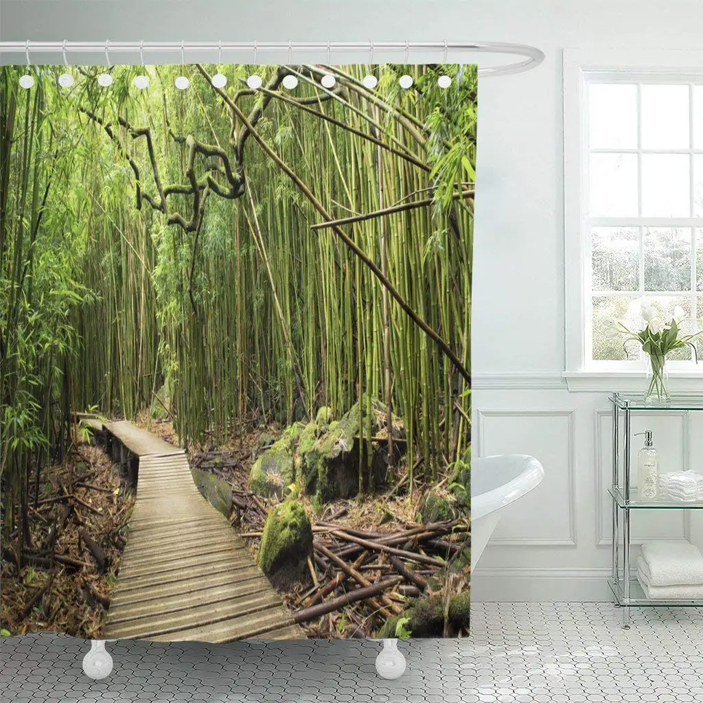 Green Scenery Haleakala National Park Maui Bamboo Forest Hawaii Shower Curtain Waterproof Polyester Fabric 72 x 78 Inches Set
Green Scenery Haleakala National Park Maui Bamboo Forest Hawaii Shower Curtain Waterproof Polyester Fabric 72 x 78 Inches Set