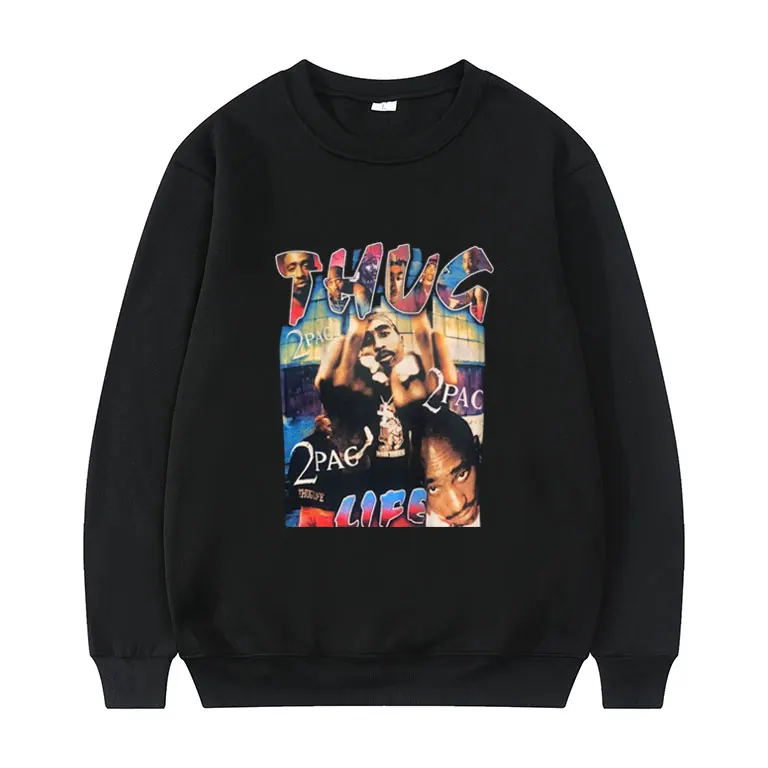 American Rapper 2pac Sweatshirt Hip Hop Punk Sportswear Playboi Carti Pullovers Men Women Loose Tracksuit Unisex Black Pullover 
American Rapper 2pac Sweatshirt Hip Hop Punk Sportswear Playboi Carti Pullovers Men Women Loose Tracksuit Unisex Black Pullover