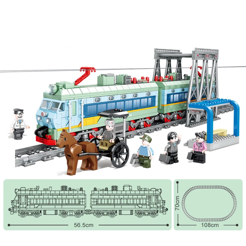 New RC Train Set Building Blocks Christmas Steam Trains Assemble Bricks Educational Toys For Boys Girls Children Birthday Gift
New RC Train Set Building Blocks Christmas Steam Trains Assemble Bricks Educational Toys For Boys Girls Children Birthday Gift