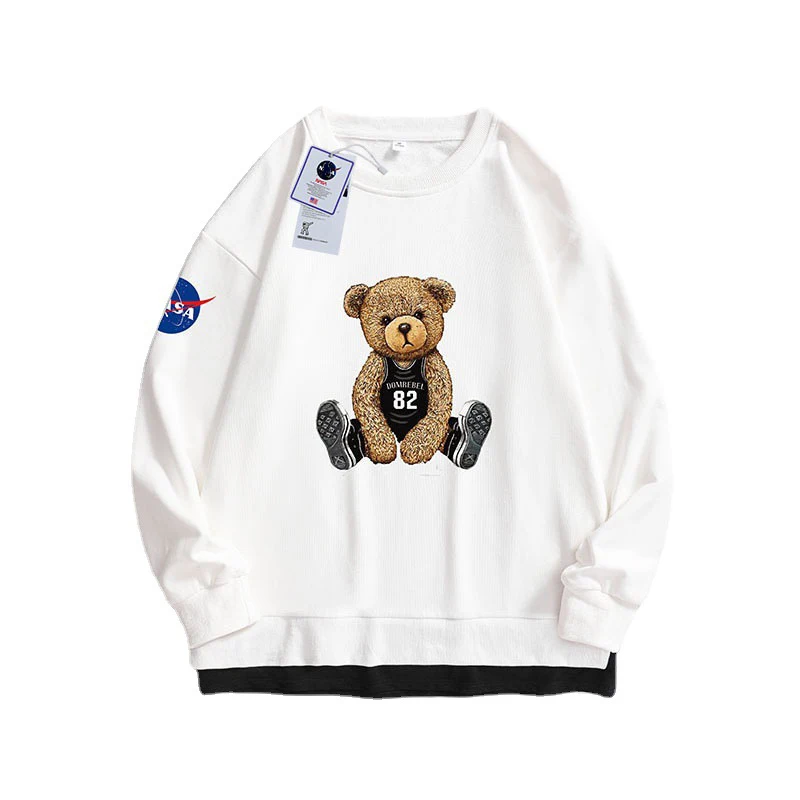 American Aerospace Street Tide Brand Bear Sweatshirt Neutral Teddy Print Lovers Hoodie Men Women Harajuku Winter Clothing
American Aerospace Street Tide Brand Bear Sweatshirt Neutral Teddy Print Lovers Hoodie Men Women Harajuku Winter Clothing