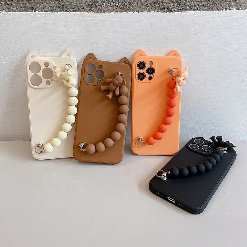 Suitable for Apple 11promax mobile phone case 12mini anti-drop 8p bear bracelet iPhone7p cartoon xr girl soft side personality
Suitable for Apple 11promax mobile phone case 12mini anti-drop 8p bear bracelet iPhone7p cartoon xr girl soft side personality