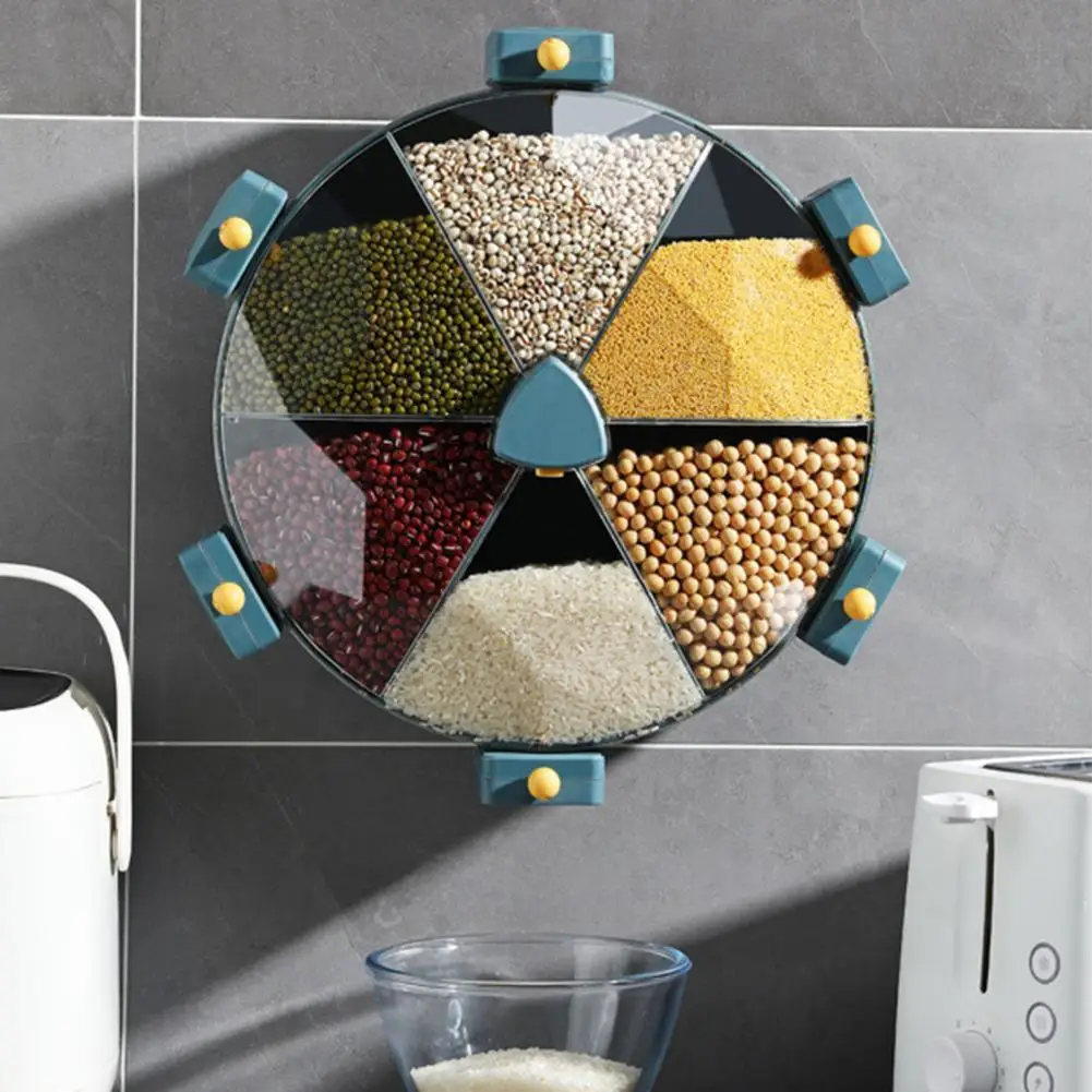 80% Dropshipping!Large-capacity rice bucket organizer wall-mounted plastic 6-compartment household rice storage container
80% Dropshipping!Large-capacity rice bucket organizer wall-mounted plastic 6-compartment household rice storage container