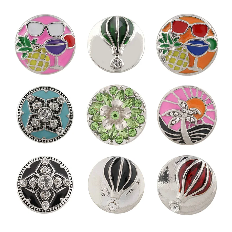 Summer Beach Rhinestone Flower 20mm Metal snap button jewelry DIY bracelet KD1048
Summer Beach Rhinestone Flower 20mm Metal snap button jewelry DIY bracelet KD1048