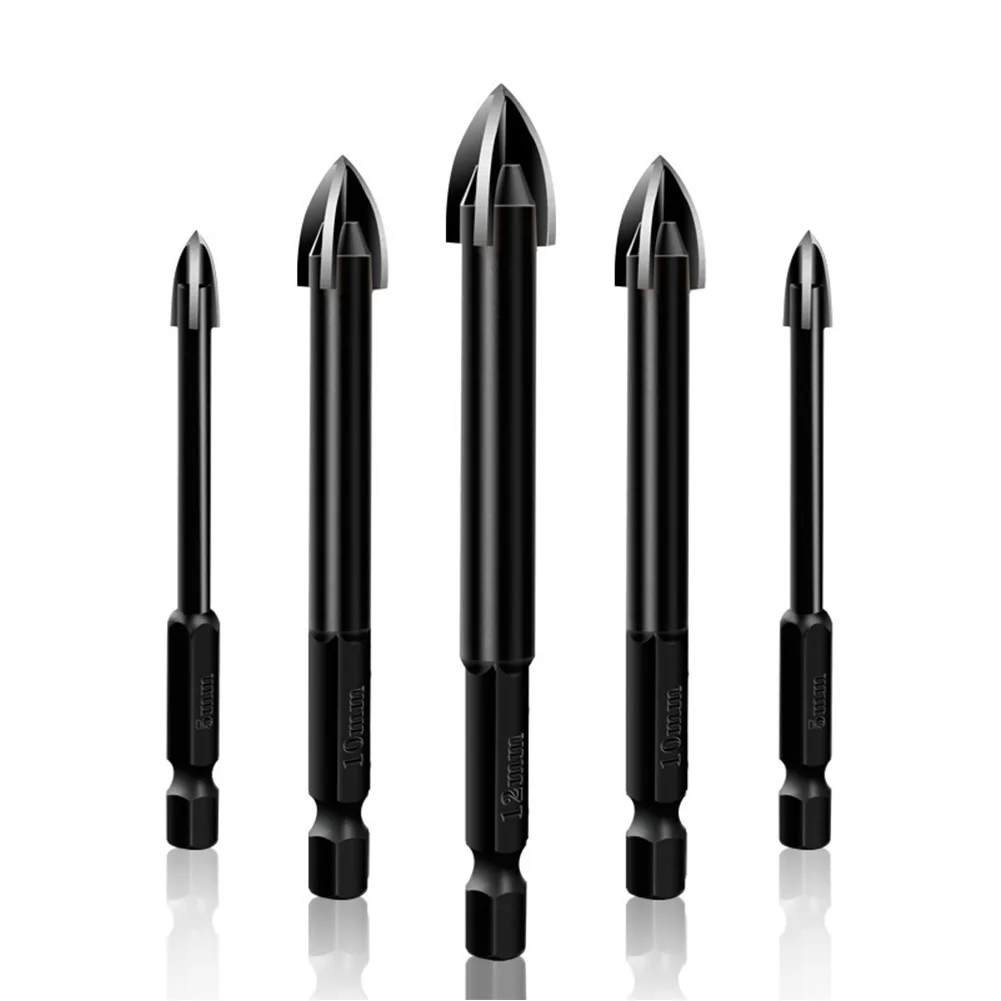 5pcs Cross Triangle Drill Bit 3/4/5/6/7 MM Brick Tile Wall Wood Punch Hole Opener Drill Bit Tip Utility Tools For Woodworking
5pcs Cross Triangle Drill Bit 3/4/5/6/7 MM Brick Tile Wall Wood Punch Hole Opener Drill Bit Tip Utility Tools For Woodworking