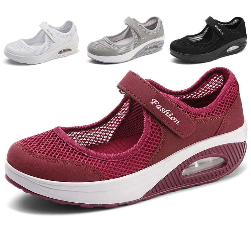 Summer comfortable walking shoes Breathable mesh ladies casual walking shoes Lightweight non-slip casual sports shoes
Summer comfortable walking shoes Breathable mesh ladies casual walking shoes Lightweight non-slip casual sports shoes