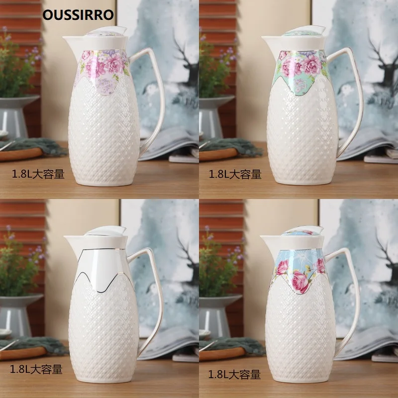OUSSIRRO 1800 мл керамические бутылки для воды, холодный чайник, Без взрыва, кувшин большой емкости, бытовой керамический термос 
OUSSIRRO 1800 мл керамические бутылки для воды, холодный чайник, Без взрыва, кувшин большой емкости, бытовой керамический термос