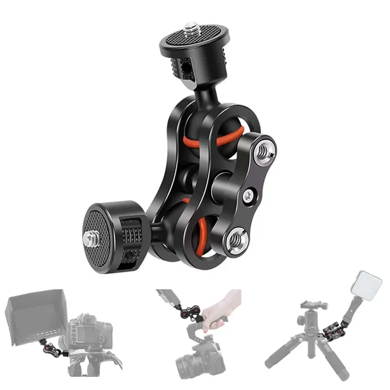 Multi-Function Dual Ball Head Hot Shoe Magic Arm Mount Adapter 1/4'' Screw for Sony Canon Nikon DSLR Camera
Multi-Function Dual Ball Head Hot Shoe Magic Arm Mount Adapter 1/4'' Screw for Sony Canon Nikon DSLR Camera