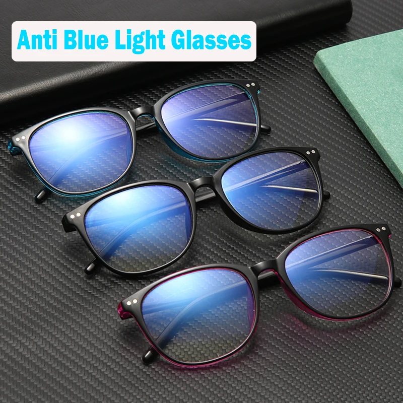 Anti Blue Light Glasses Women Men Vintage Computer Eyeglasses Frame Fashion Rivet Clear Lens Black Spectacles UV400 EF02
Anti Blue Light Glasses Women Men Vintage Computer Eyeglasses Frame Fashion Rivet Clear Lens Black Spectacles UV400 EF02