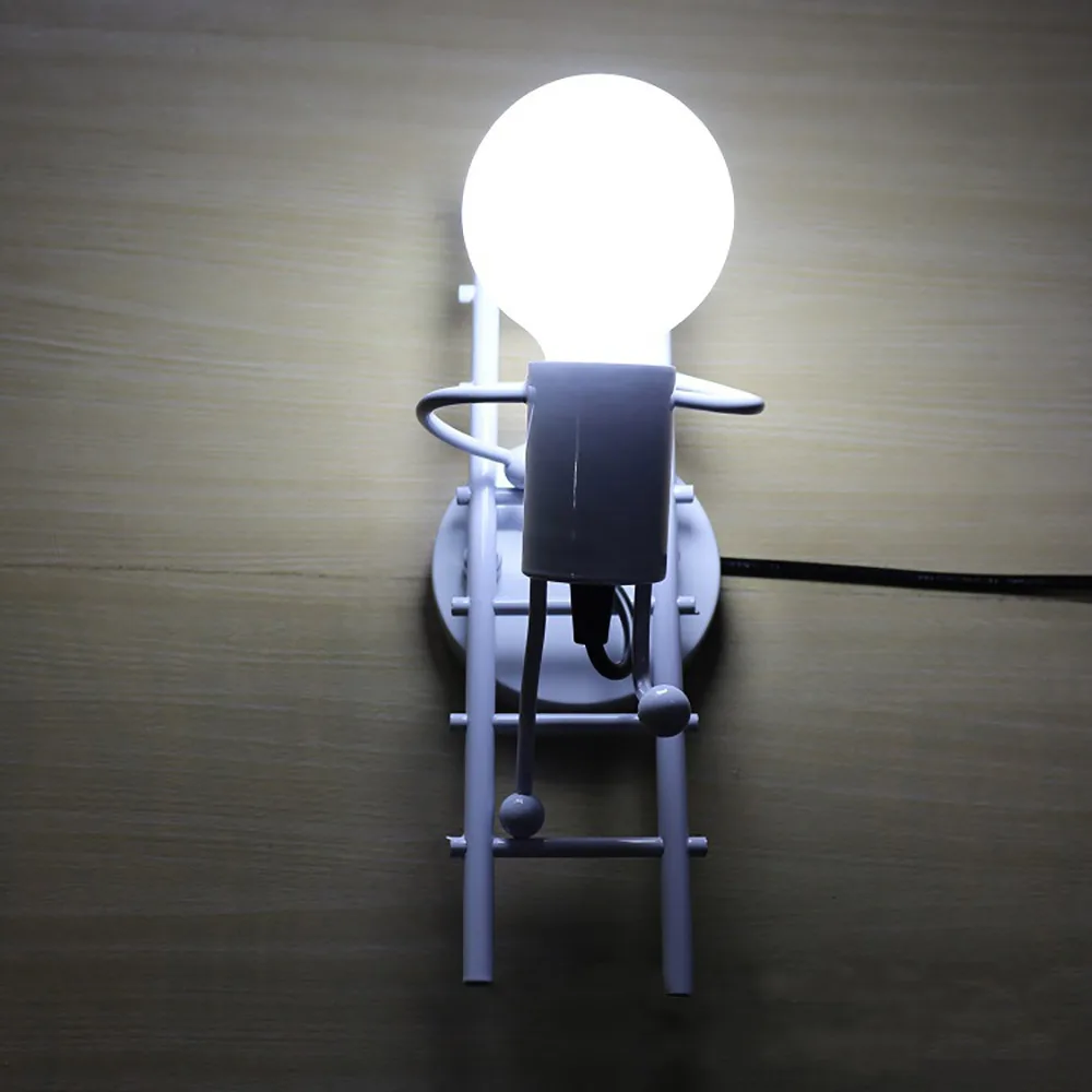 Climbing Stair Little Man Wall Lamp Easy To Install E27 Modern Doll Wall Sconce Shade For Kid'S Room Home Decor Luminarie
Climbing Stair Little Man Wall Lamp Easy To Install E27 Modern Doll Wall Sconce Shade For Kid'S Room Home Decor Luminarie