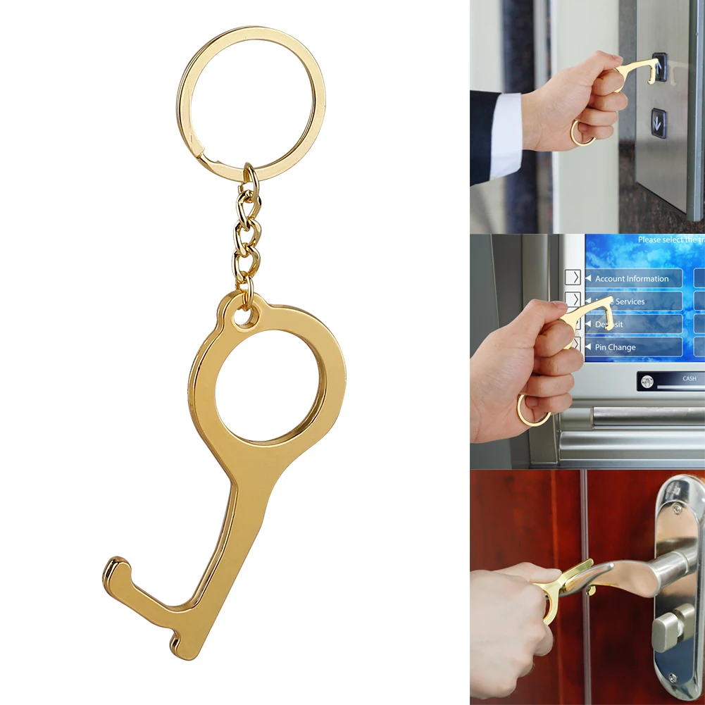 No-Touch EDC Door Opener Portable Press Elevator Safe Key Zinc Alloy Keychain Key Unbuckle With Universal Keychain Portable Hook
No-Touch EDC Door Opener Portable Press Elevator Safe Key Zinc Alloy Keychain Key Unbuckle With Universal Keychain Portable Hook
