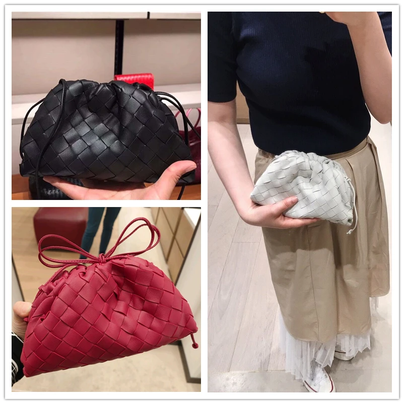 2020 new woven cowhide handbag fashion leather foldable messenger small bag wild European one-shoulder portable cloud bag
2020 new woven cowhide handbag fashion leather foldable messenger small bag wild European one-shoulder portable cloud bag