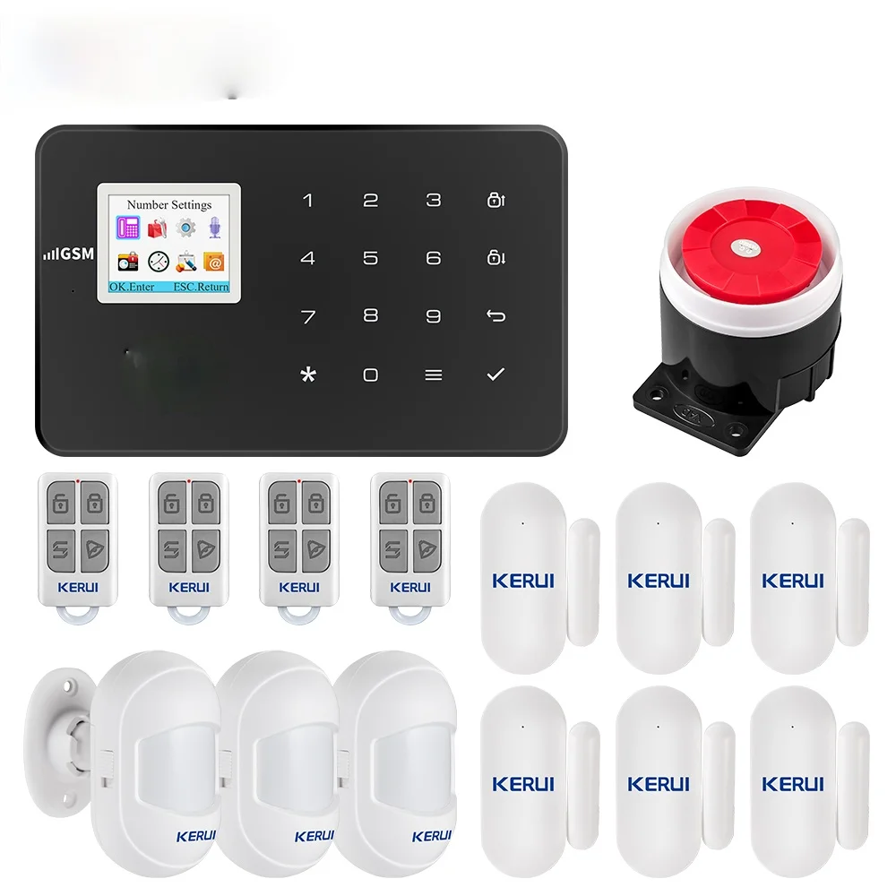 G18 Security Alarm System For The House Wireless GSM Alarm Anti - theft Motion Sensor App Remote Control Smart Home Kits
G18 Security Alarm System For The House Wireless GSM Alarm Anti - theft Motion Sensor App Remote Control Smart Home Kits