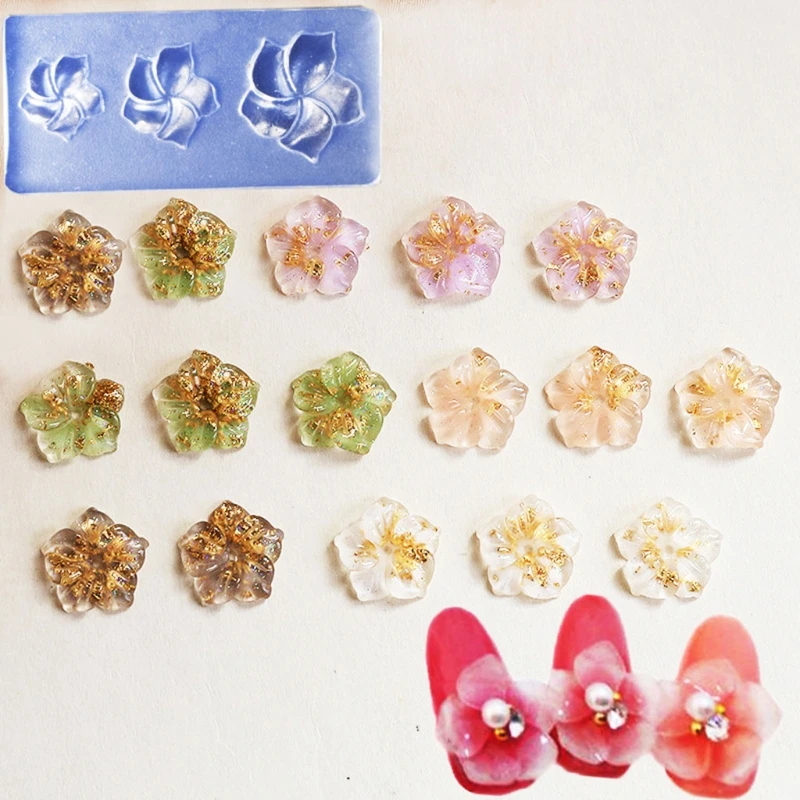9 Pcs Five Petals Flower Ornaments Epoxy Resin Mold Nail Art Decorations Silicone Mould DIY Crafts Jewelry Casting Tools
9 Pcs Five Petals Flower Ornaments Epoxy Resin Mold Nail Art Decorations Silicone Mould DIY Crafts Jewelry Casting Tools