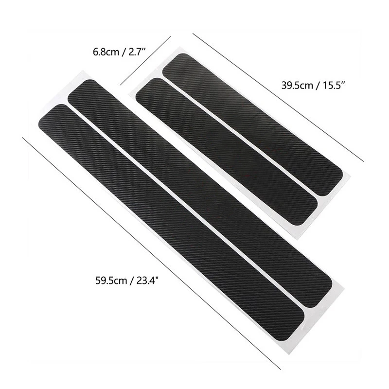 4PCS Car Door Threshold Scuff Plate Stickers For Ford Focus kuga Fiesta Ecosport Mondeo Skoda octavia Fabia Rapid Yeti | Автомобили и