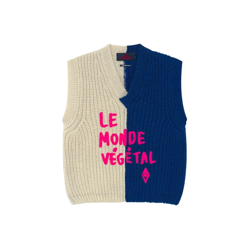 TAO 2021 spring and summer ins vest sweater vest all-match warmth foldable knitted baby children color matching sweater jacket
TAO 2021 spring and summer ins vest sweater vest all-match warmth foldable knitted baby children color matching sweater jacket