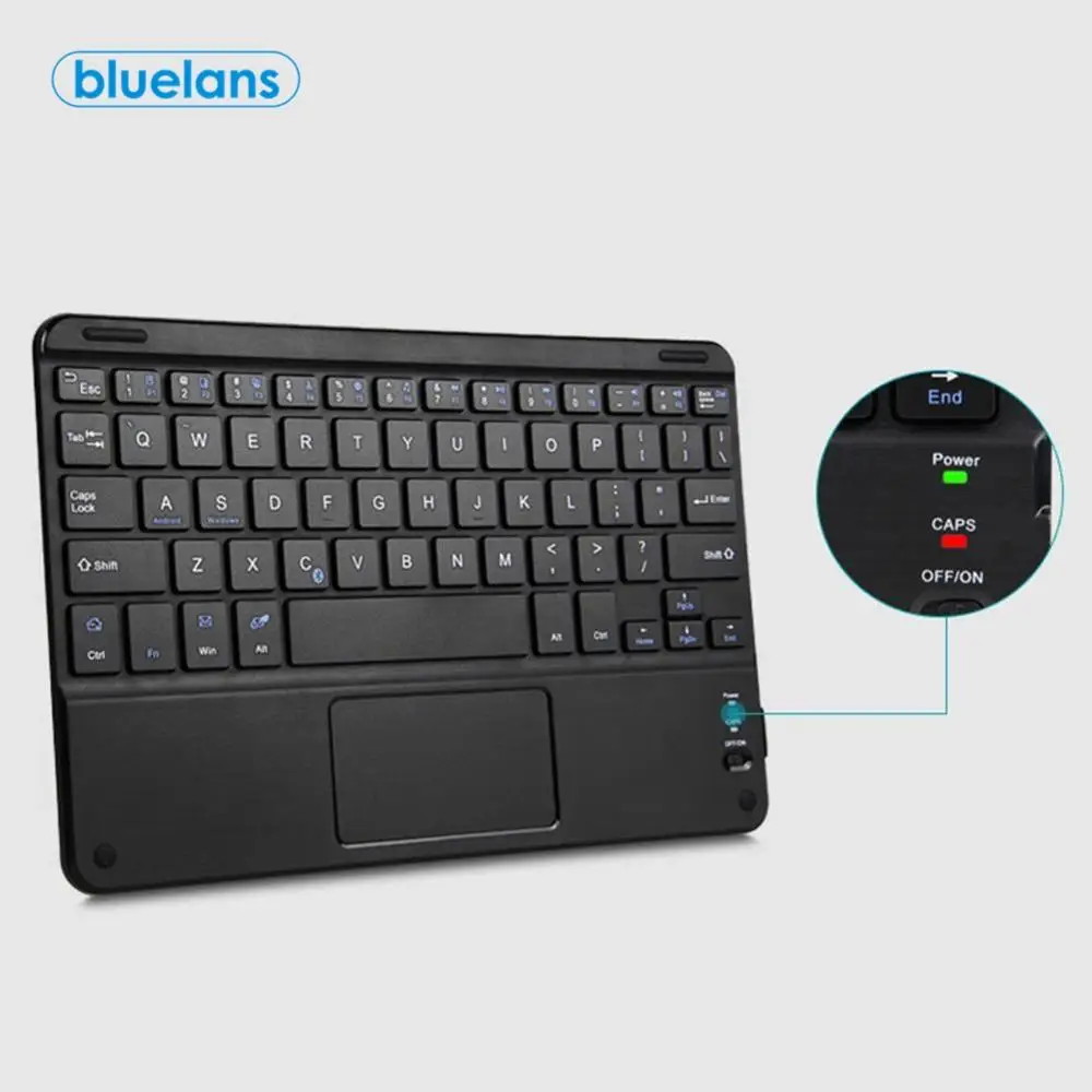 Беспроводная ультратонкая перезаряжаемая мини-клавиатура с Bluetooth 59 клавиш