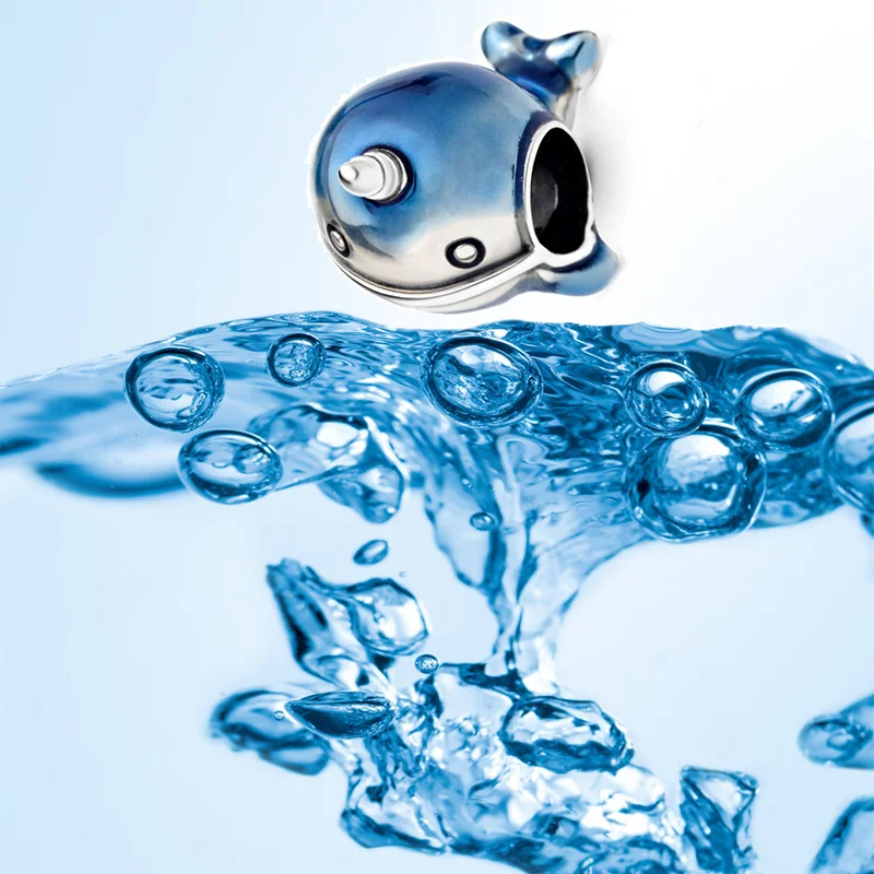 925 Sterling Silver Beads Transparent Blue And White Enamel Whale Charm Fit Original Pandora Bracelet Valentine's Day DIY Gift
925 Sterling Silver Beads Transparent Blue And White Enamel Whale Charm Fit Original Pandora Bracelet Valentine's Day DIY Gift