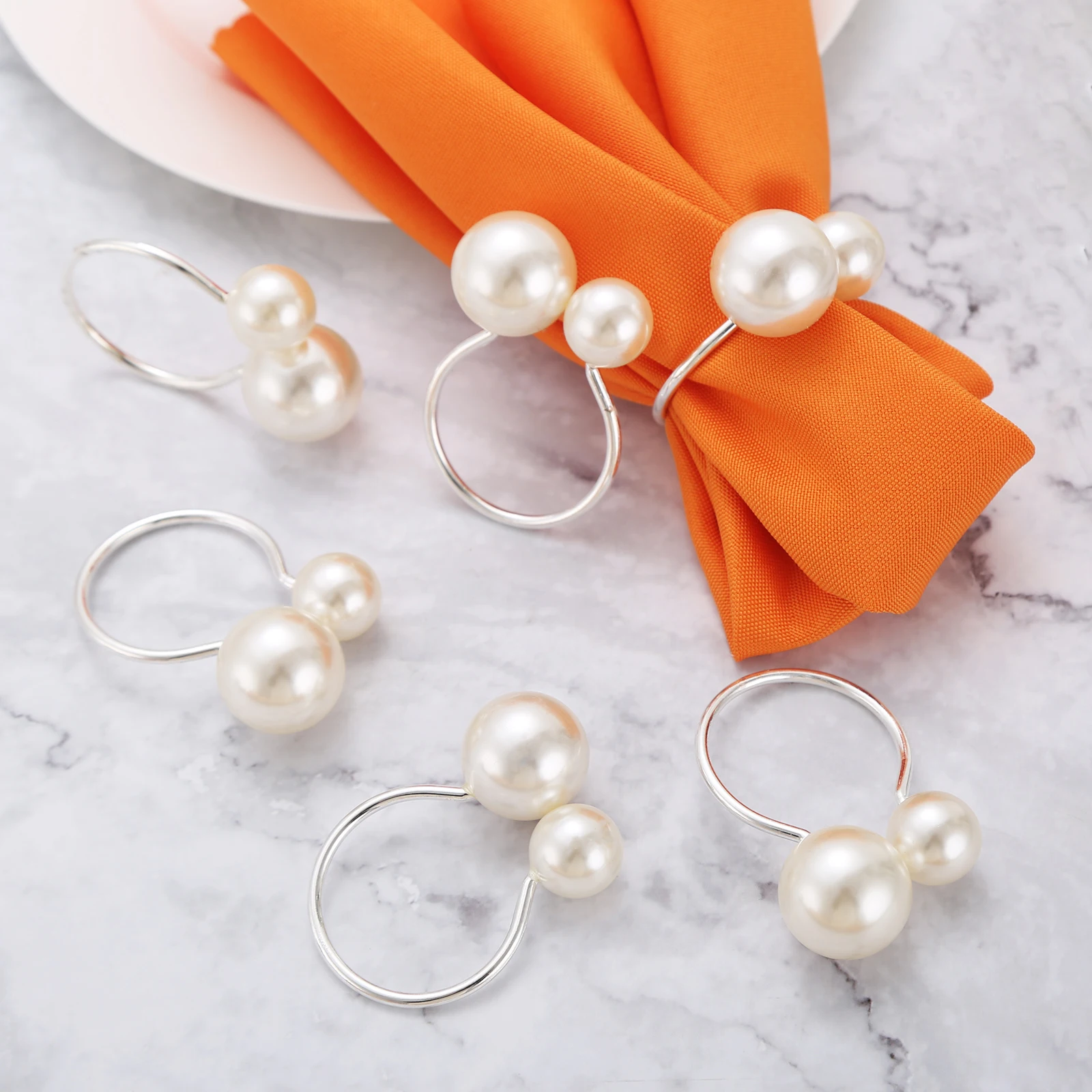 12pcs Elegant Pearl Napkin Rings,Serviette Buckle Holder Party Wedding Christmas Thanksgiving Day Western Dinner TableDecoration
12pcs Elegant Pearl Napkin Rings,Serviette Buckle Holder Party Wedding Christmas Thanksgiving Day Western Dinner TableDecoration