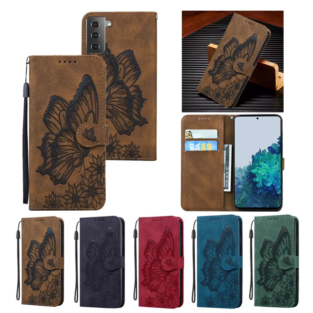 Flip Wallet Leather Case for Samsung Galaxy S21 FE S20 Plus Note 20 Ultra S10 S9 S8 Full Cover 3D Emboss Butterfly Protect Coque 
Flip Wallet Leather Case for Samsung Galaxy S21 FE S20 Plus Note 20 Ultra S10 S9 S8 Full Cover 3D Emboss Butterfly Protect Coque