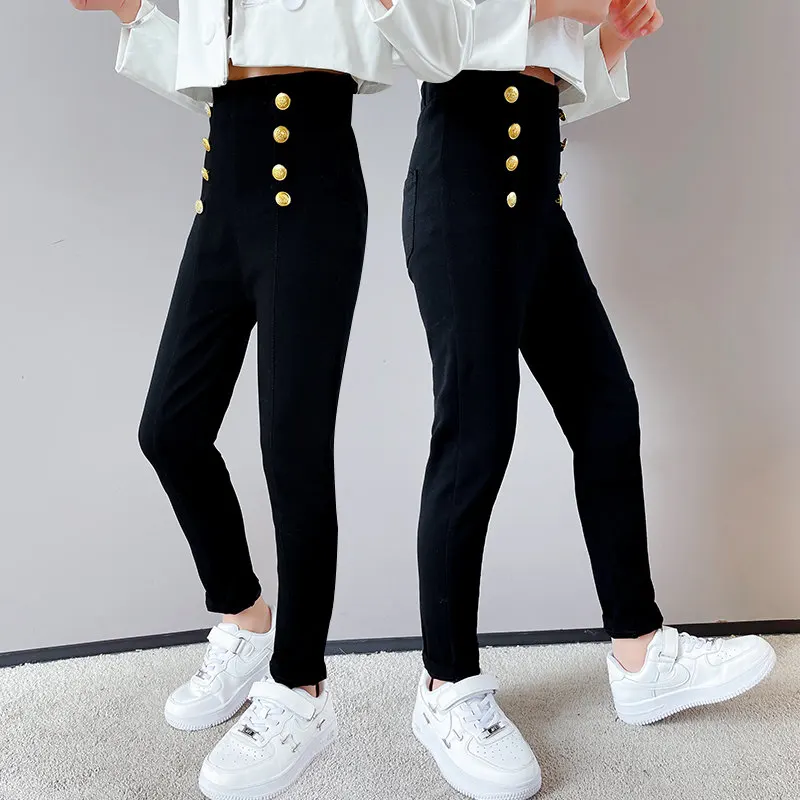 High Waist Girls Skinny Jeans with Eight Button New Arrivals Winter Plus Velvet Korean Elastic Tight Pants Fashion Kids Leggings
High Waist Girls Skinny Jeans with Eight Button New Arrivals Winter Plus Velvet Korean Elastic Tight Pants Fashion Kids Leggings
