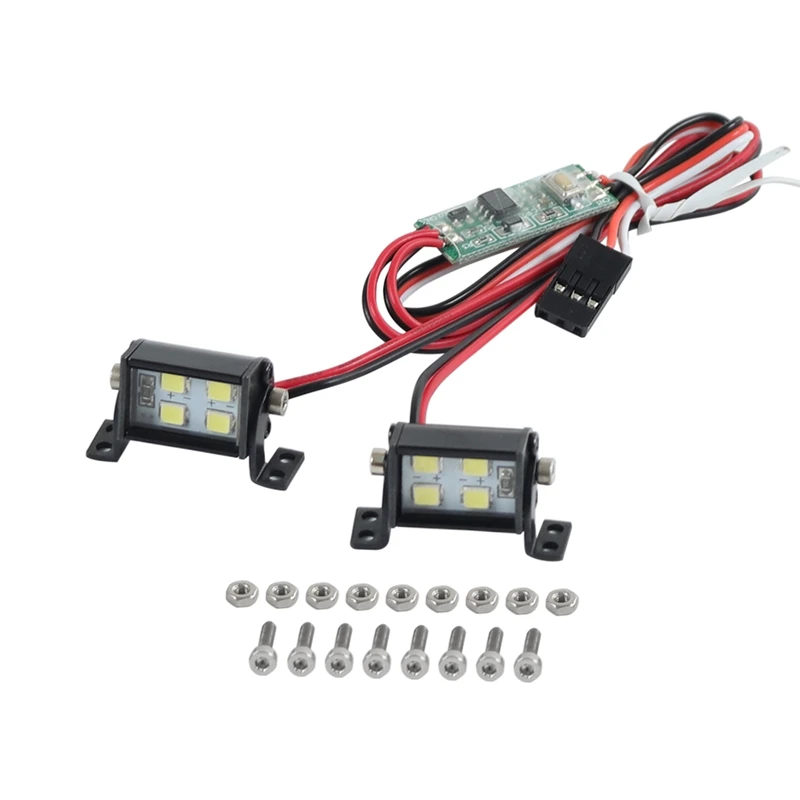 RC Model LED Headlights Spotlights for 1/10 RC Crawler Off-Road Traxxas TRX4 Axial SCX10 Wraith RR10 RC4WD D90 TF2
RC Model LED Headlights Spotlights for 1/10 RC Crawler Off-Road Traxxas TRX4 Axial SCX10 Wraith RR10 RC4WD D90 TF2