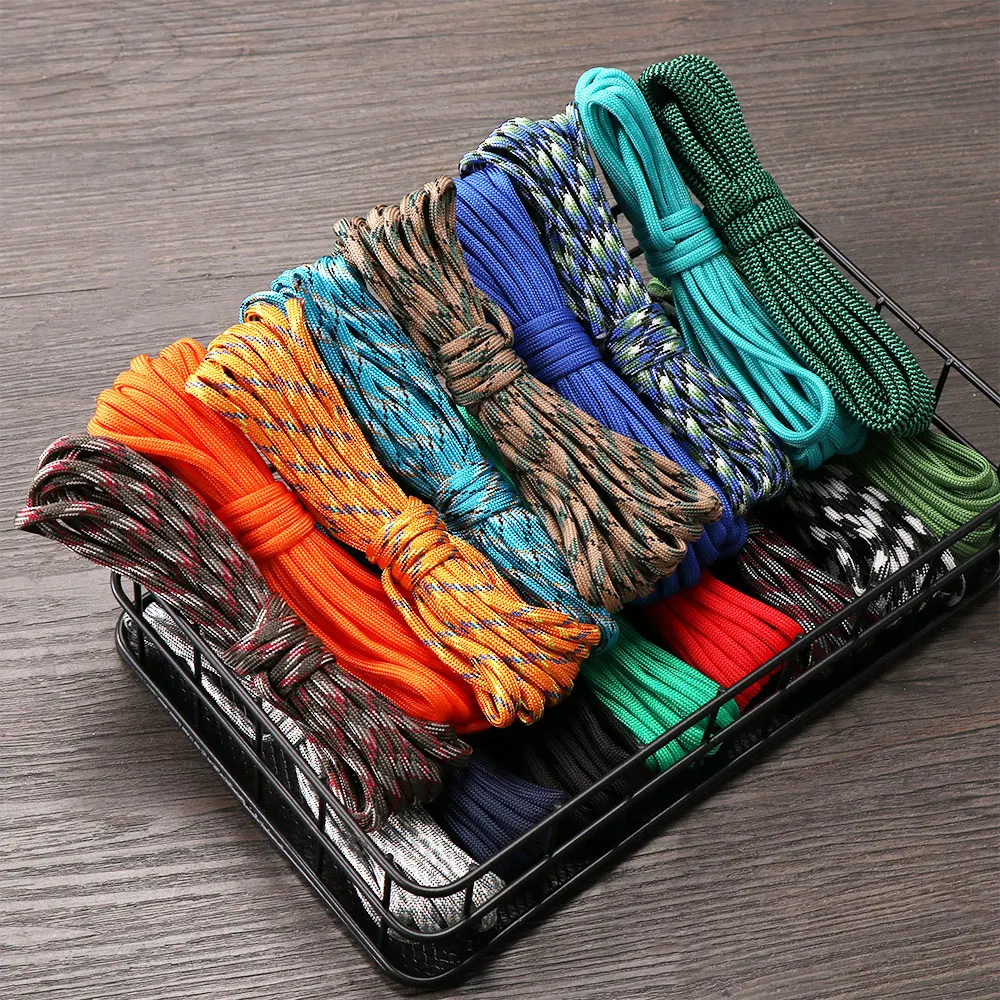 5 Meters Nylon Paracord Rope Diameter 4mm Outdoor Survival Kit Camping Hiking Climbing Equipment 7-Strand Lanyard Tent Ropes
5 Meters Nylon Paracord Rope Diameter 4mm Outdoor Survival Kit Camping Hiking Climbing Equipment 7-Strand Lanyard Tent Ropes
