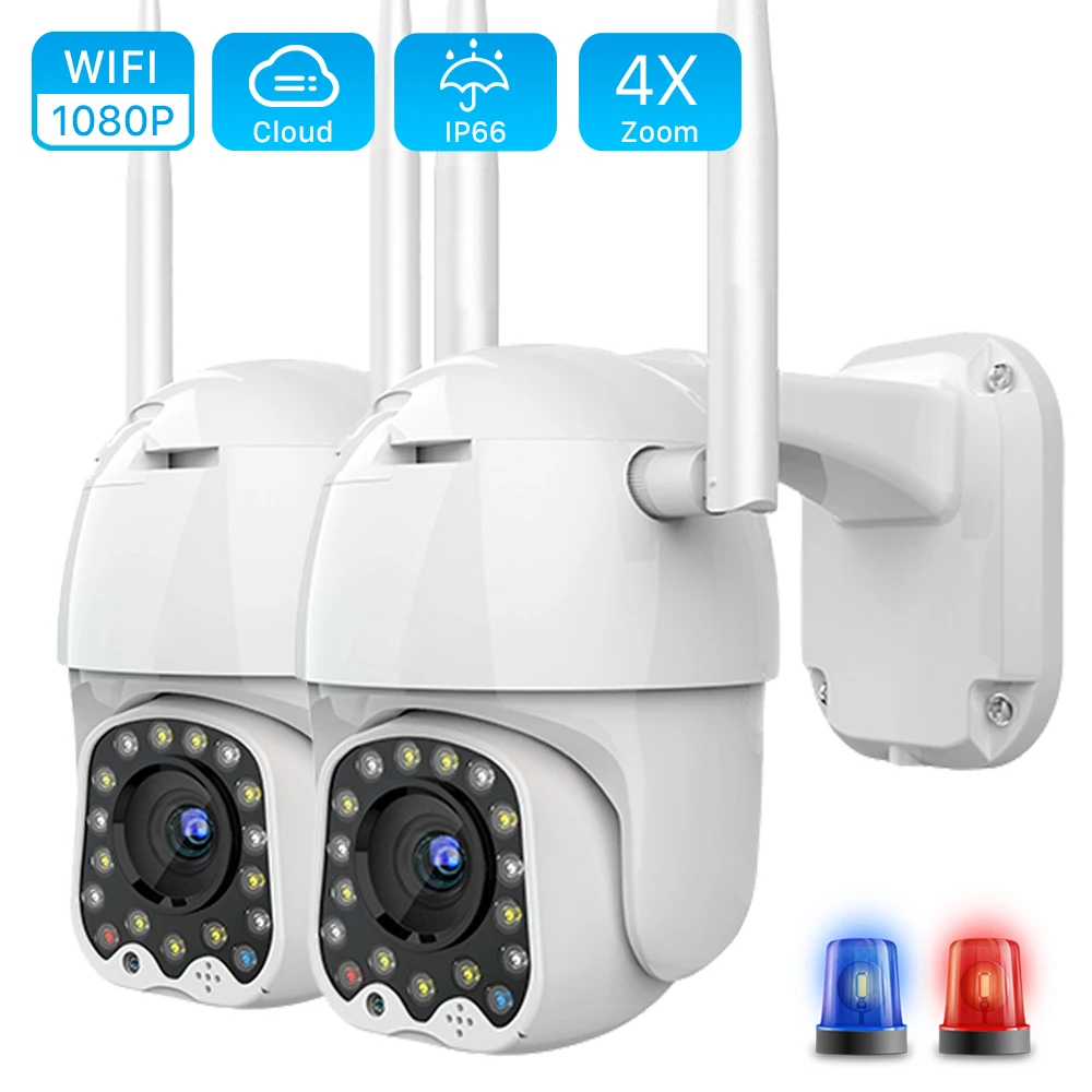 New1080P Outdoor PTZ IP Camera Auto Tracking 2MP Cloud Home Security Wifi Camera 4X Digital Zoom Speed Dome Camera with Siren Li
New1080P Outdoor PTZ IP Camera Auto Tracking 2MP Cloud Home Security Wifi Camera 4X Digital Zoom Speed Dome Camera with Siren Li