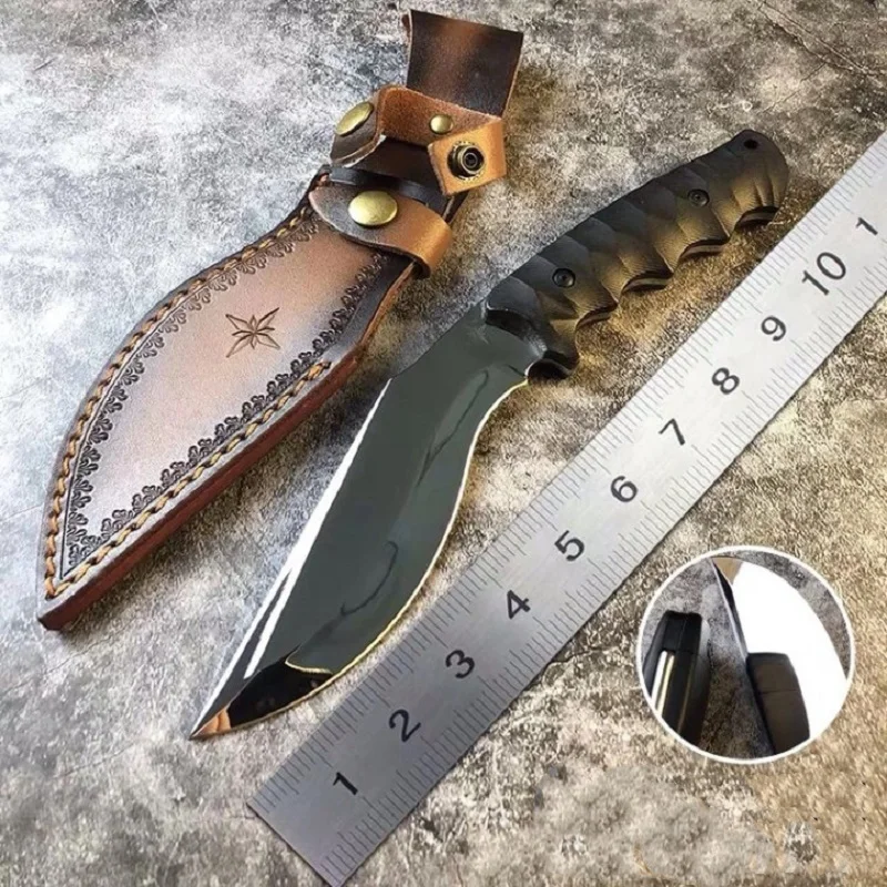 D2 Fixed Handle for Military Tools G10 Handle Fiber High Hardness Outdoor tactical Camping Survival Portable Leather Cover
D2 Fixed Handle for Military Tools G10 Handle Fiber High Hardness Outdoor tactical Camping Survival Portable Leather Cover