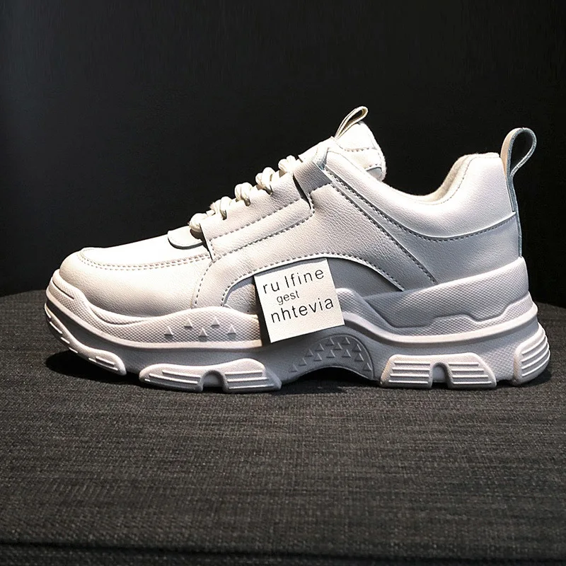 Fashion Black Women Sneakers Casual Shoes Woman Thick Sole White Platform Sneakers Pu Leather Lace Up Chunky Women Shoes Spring
Fashion Black Women Sneakers Casual Shoes Woman Thick Sole White Platform Sneakers Pu Leather Lace Up Chunky Women Shoes Spring