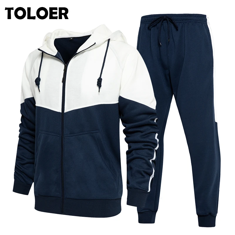 Men Jogging Tracksuit Patchwork Hoodies Set Male Fleece Sweatshirt Jacket+Pants Suit Workout 2 Piece Sets Gym Sportswear Suits
Men Jogging Tracksuit Patchwork Hoodies Set Male Fleece Sweatshirt Jacket+Pants Suit Workout 2 Piece Sets Gym Sportswear Suits