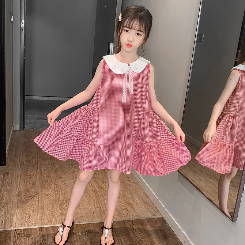 Children Girls Plaid Summer Dress Sleeveless Princess Party Dress for Girls Clothes Casual Vestidos 4 6 8 10 12 Years Kids Dress
Children Girls Plaid Summer Dress Sleeveless Princess Party Dress for Girls Clothes Casual Vestidos 4 6 8 10 12 Years Kids Dress