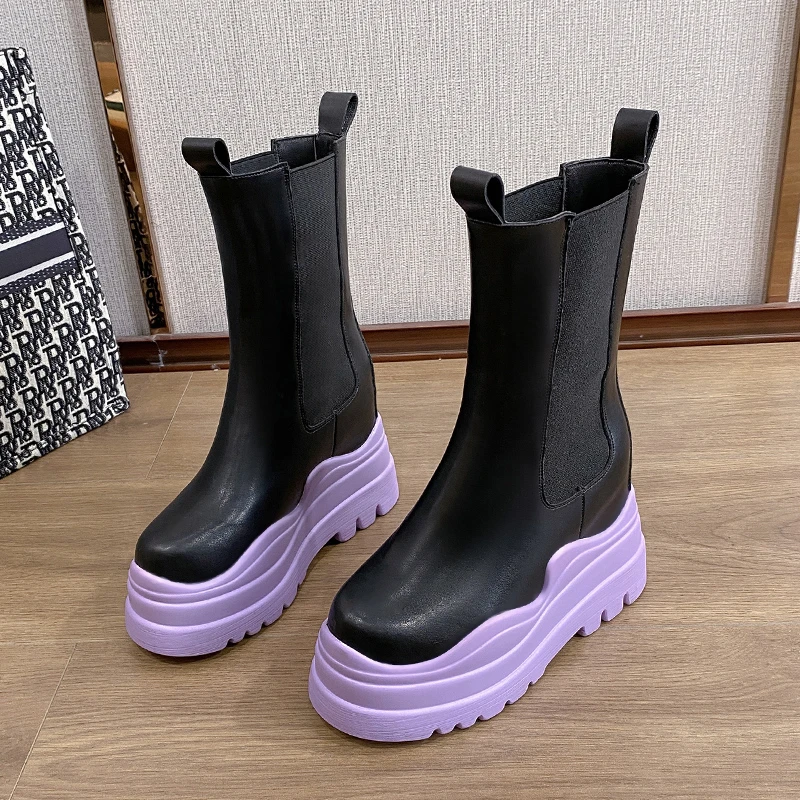 Luxury Genuel Leather Chelsea Women Ankle Boots Chunky Winter Shoes Platform Ankle Boots Slip On Chunky Heel BV Brand Designer
Luxury Genuel Leather Chelsea Women Ankle Boots Chunky Winter Shoes Platform Ankle Boots Slip On Chunky Heel BV Brand Designer