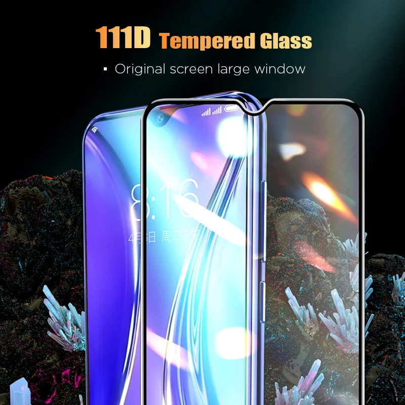 111D покрытие все Клей закаленное стекло для Realme 2 3 5 Pro 3i 5S полное экрана Защитная