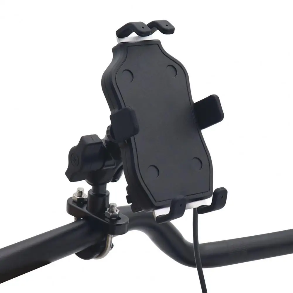 Motorcycle Phone Holder Bracket USB Charging Aluminum Alloy Handlebar Mount Bicycle Motorcycle Bike Phone Stand
Motorcycle Phone Holder Bracket USB Charging Aluminum Alloy Handlebar Mount Bicycle Motorcycle Bike Phone Stand
