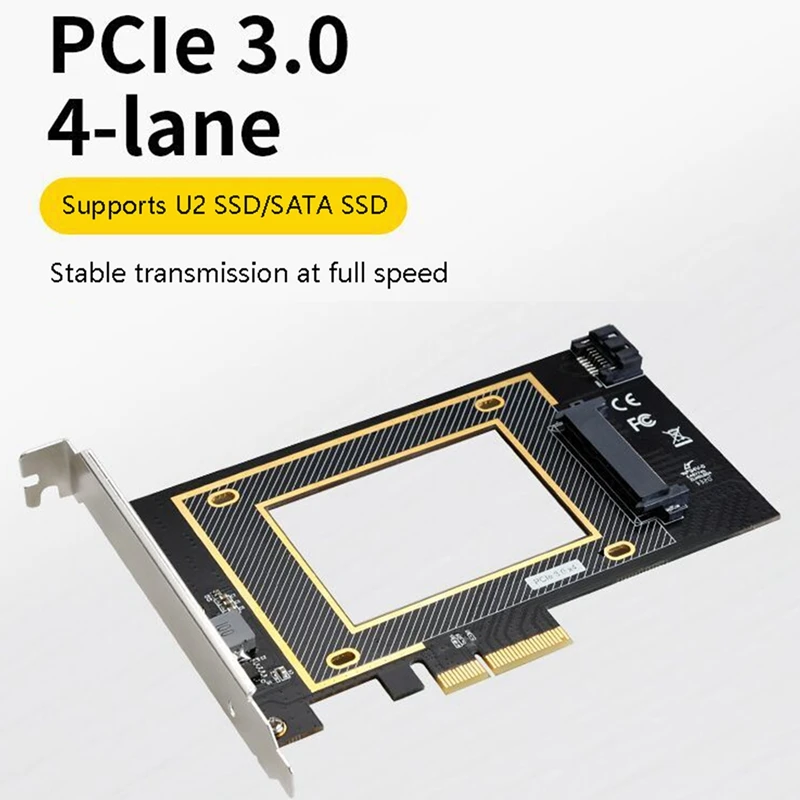 Плата расширения PCIE к U.2, PCI-E X16 U.2 SFF8639 для 3,5-дюймового NVMe SSD-адаптера
Плата расширения PCIE к U.2, PCI-E X16 U.2 SFF8639 для 3,5-дюймового NVMe SSD-адаптера