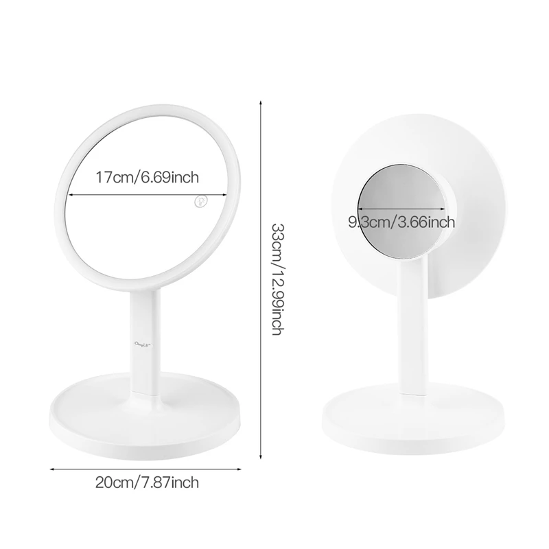 USB Charging Double Sided Mirror 1X7X Magnification Makeup Mirror Touch Sensor LED Cosmetic Vanity Mirror 3 Brightness Mode 31
USB Charging Double Sided Mirror 1X7X Magnification Makeup Mirror Touch Sensor LED Cosmetic Vanity Mirror 3 Brightness Mode 31