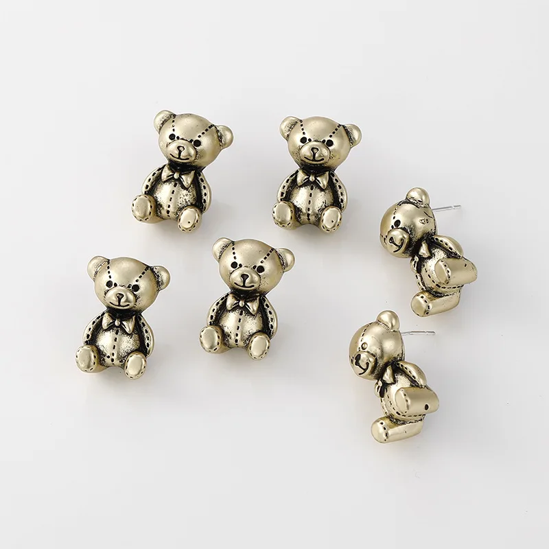 5Pair DIY Sliver Needles Retro Bear Settings Tray Female Lovely Accessories Wholesale Manual Handmake Material Gifts
5Pair DIY Sliver Needles Retro Bear Settings Tray Female Lovely Accessories Wholesale Manual Handmake Material Gifts