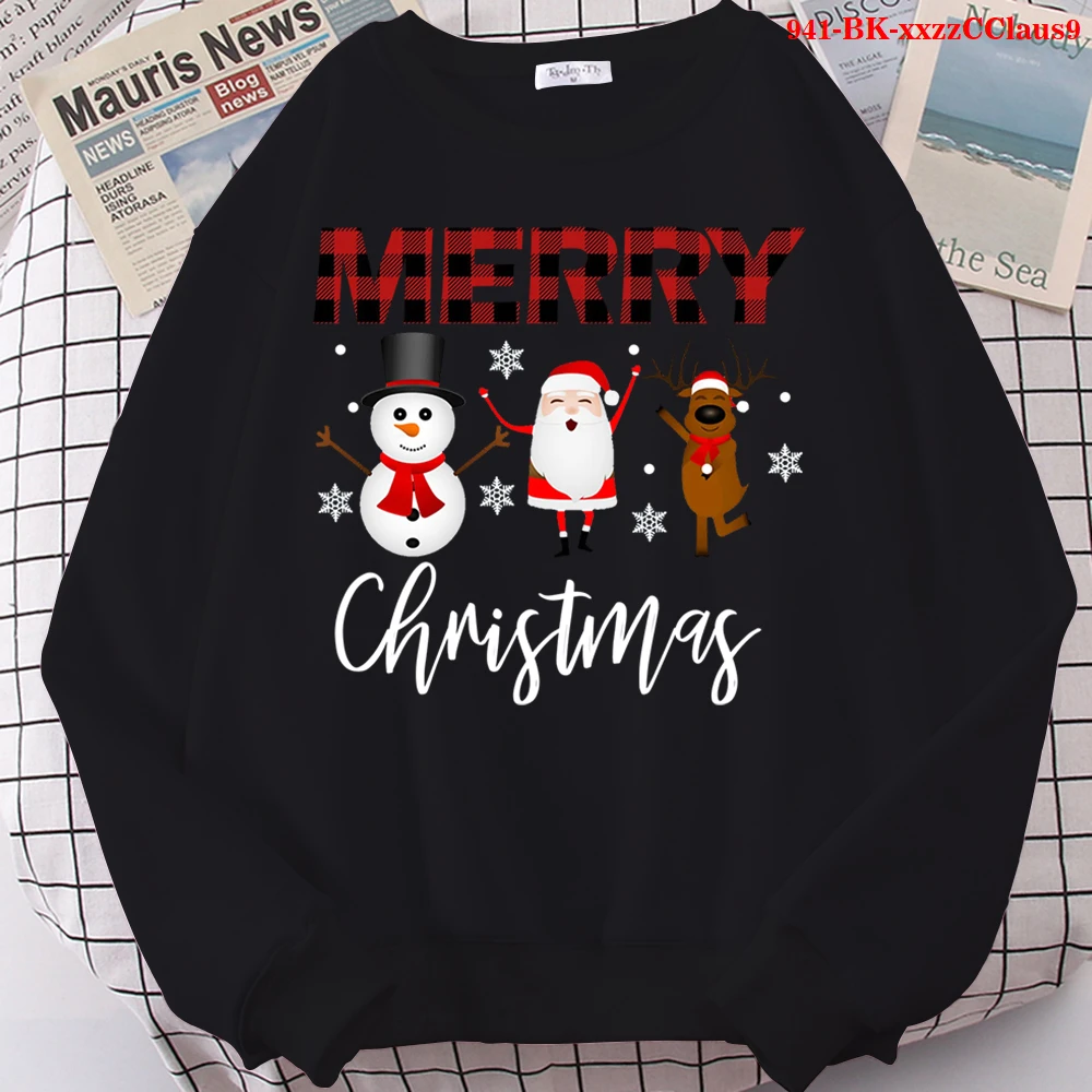 Толстовка Оверсайз с надписью MERRY CHRISTMAS, милый свитшот с круглым вырезом и Санта-Клаусом, свободные толстовки с длинным рукавом
Толстовка Оверсайз с надписью MERRY CHRISTMAS, милый свитшот с круглым вырезом и Санта-Клаусом, свободные толстовки с длинным рукавом