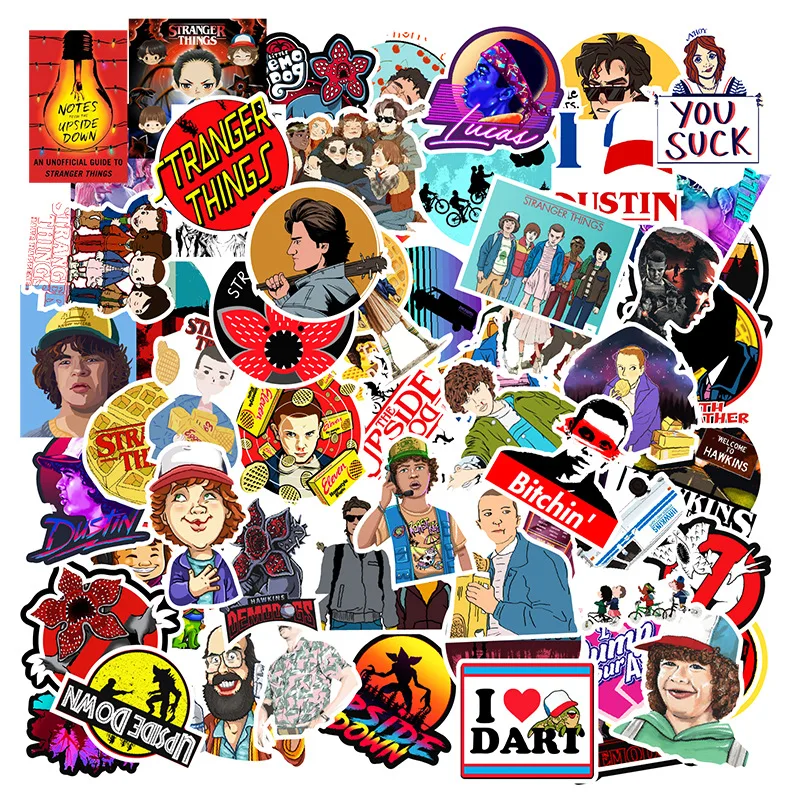 100 Non-Repeating America TV Series Stranger Thing Stickers Car Luggage Computer Skateboard Notebook Phone Laptop Sticker Sticky
100 Non-Repeating America TV Series Stranger Thing Stickers Car Luggage Computer Skateboard Notebook Phone Laptop Sticker Sticky