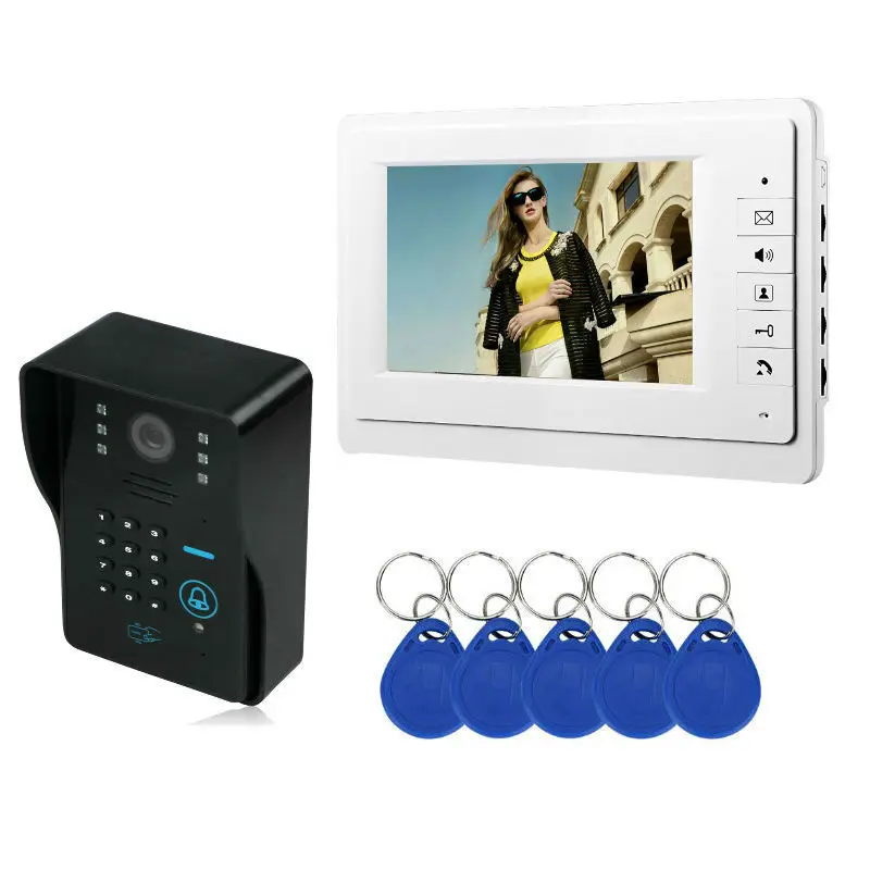 Yobang Security 7" Video Door Phone Intercom System RFID Cards Door bell Doorbell with IR Night Vision Camera LCD Monitor
Yobang Security 7" Video Door Phone Intercom System RFID Cards Door bell Doorbell with IR Night Vision Camera LCD Monitor